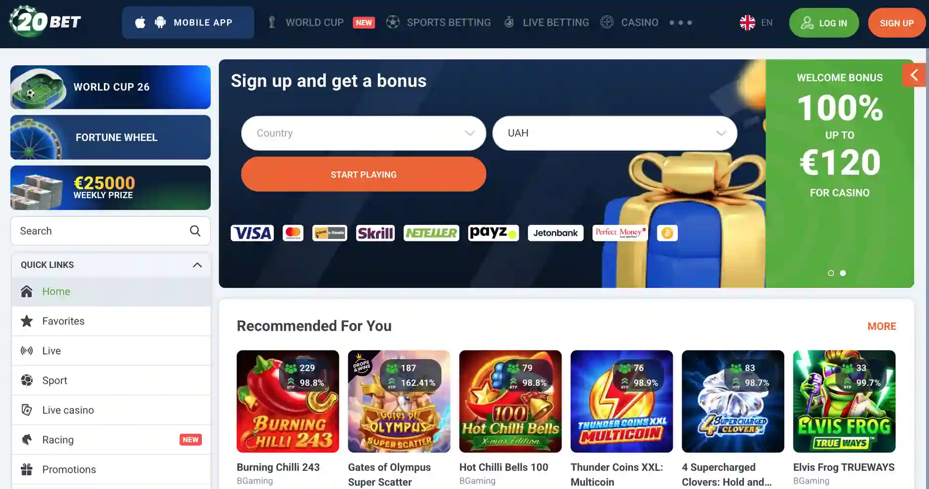 20Bet Casino